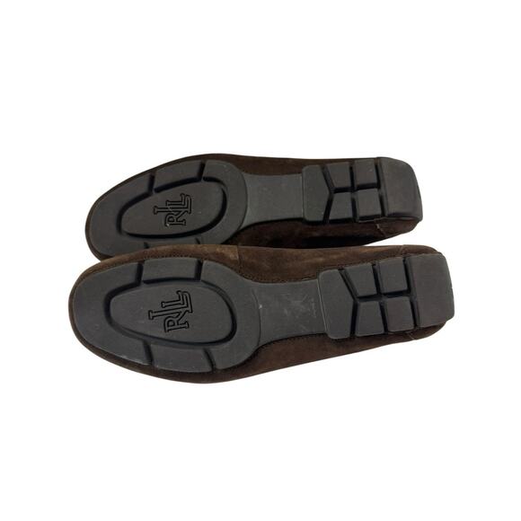 Lauren by Ralph Lauren Vintage 6 Brown Leather Suede Loafers Women Academic 90s - Picture 10 of 10